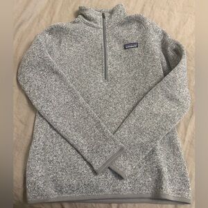 Patagonia Heathered Gray Fleece Pullover